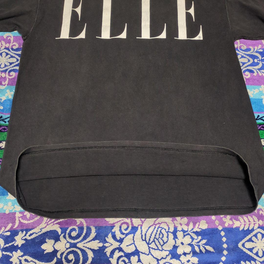 90s ELLE USA製 黒　ロンT