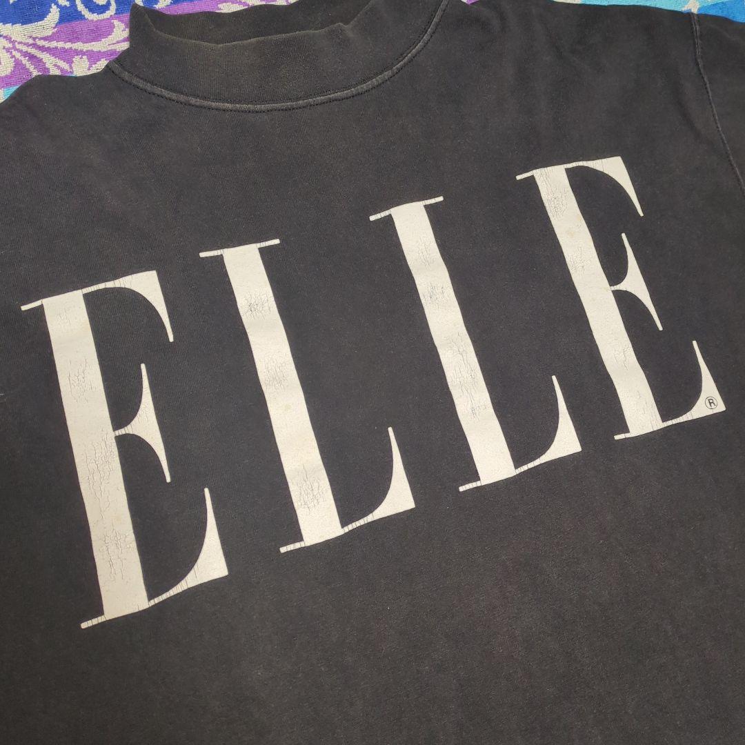 90s ELLE USA製 黒　ロンT