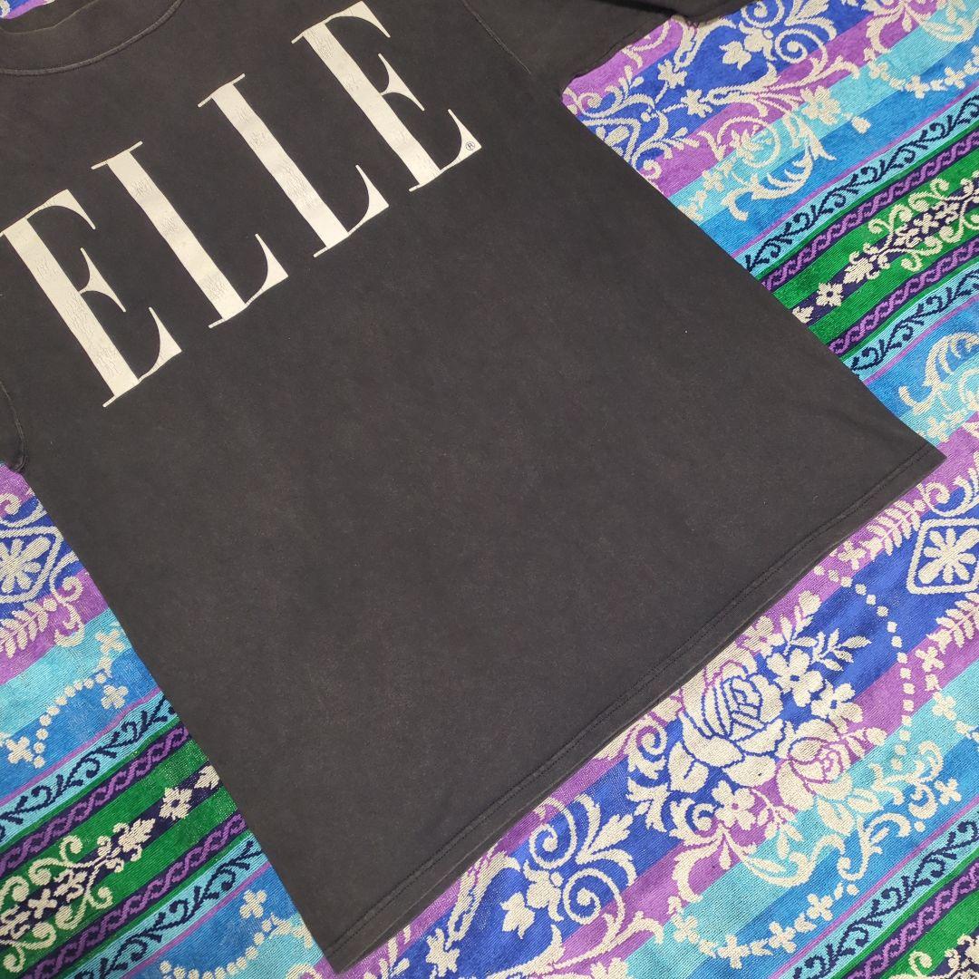 90s ELLE USA製 黒　ロンT