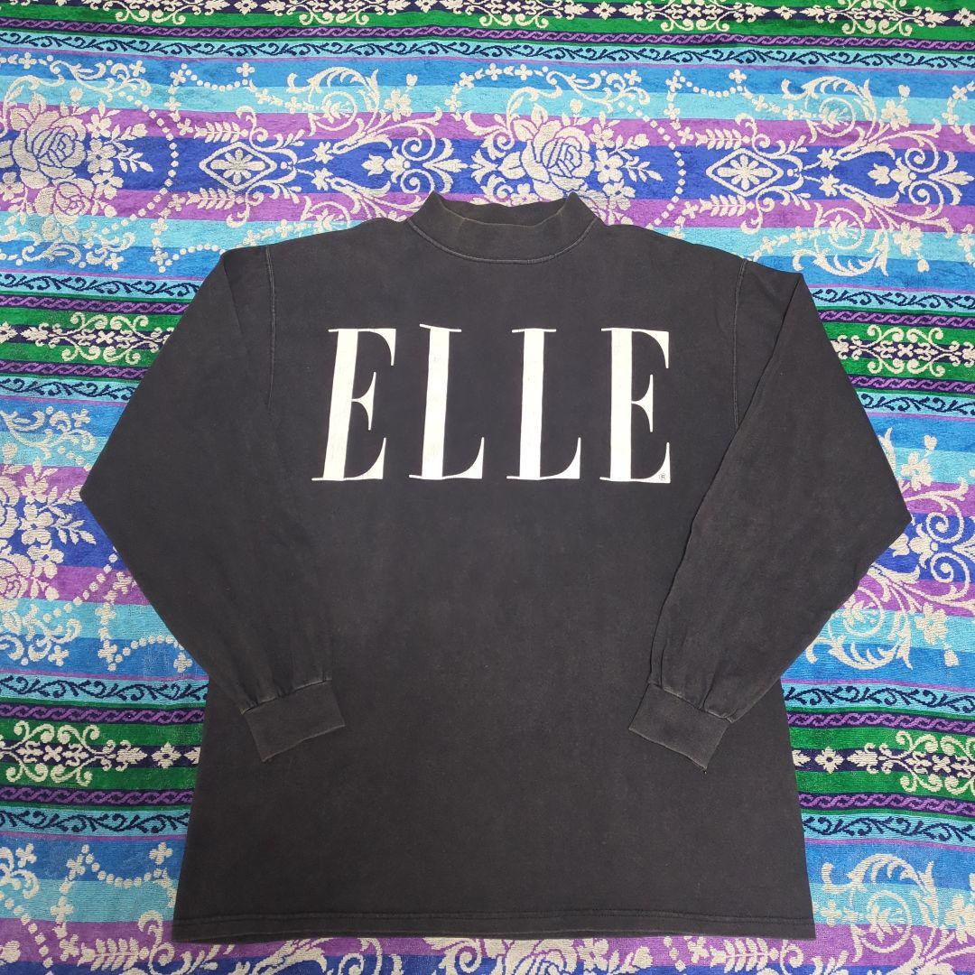 90s ELLE USA製 黒　ロンT
