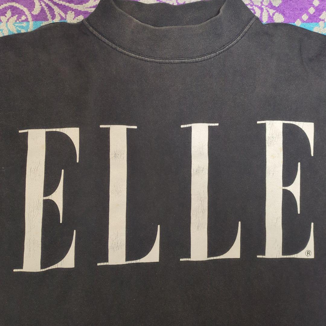 90s ELLE USA製 黒　ロンT