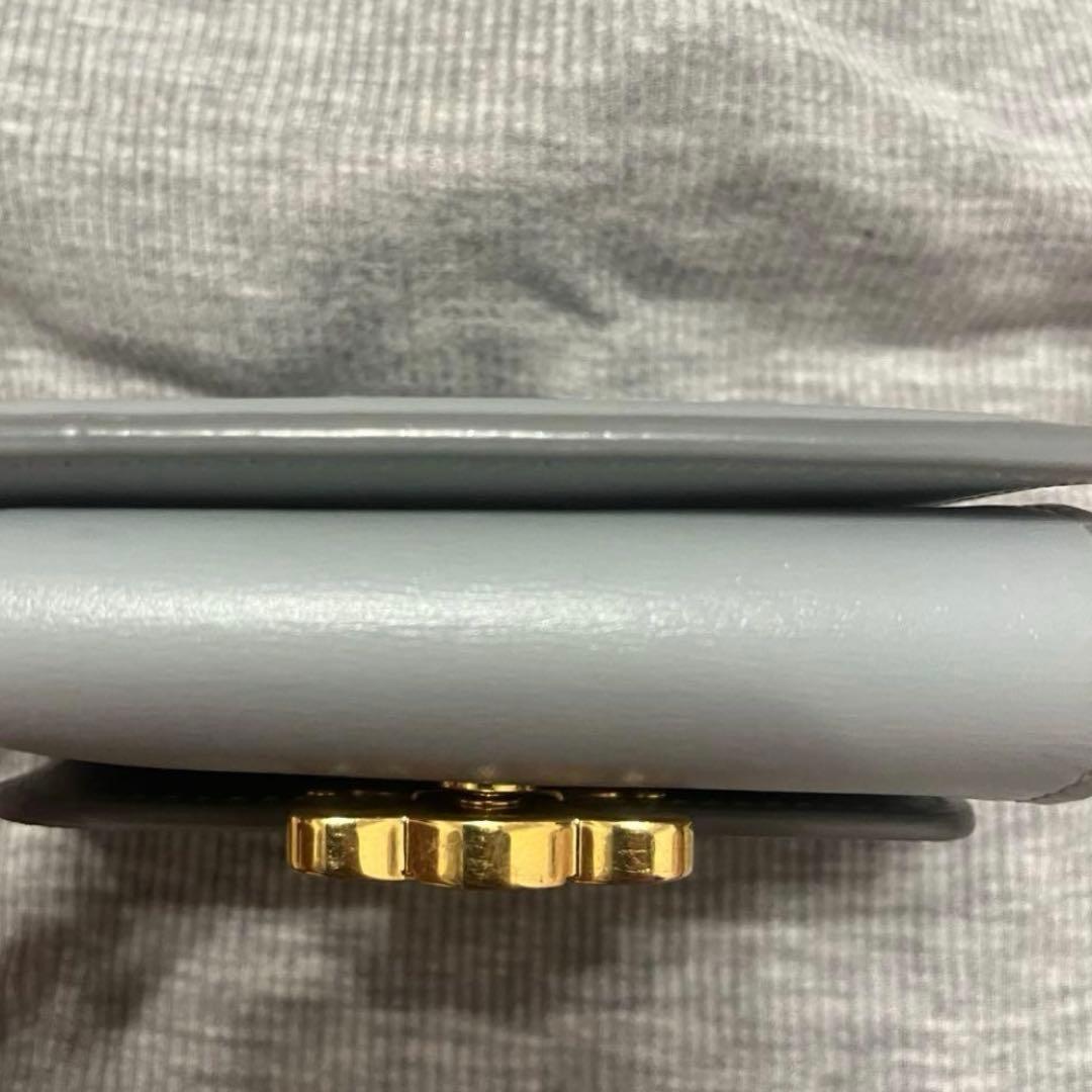 美品】CELINE セリーヌ トリオンフ コンパクトウォレット グレージュ