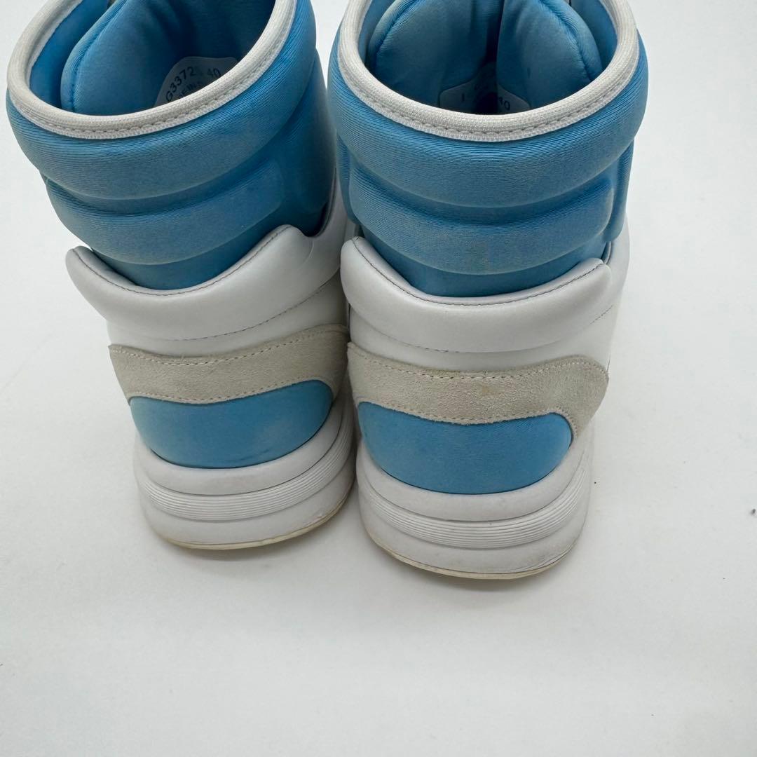 【極美品】　シャネル　CHANEL　ハイカットスニーカー　40　ロゴ　25cm