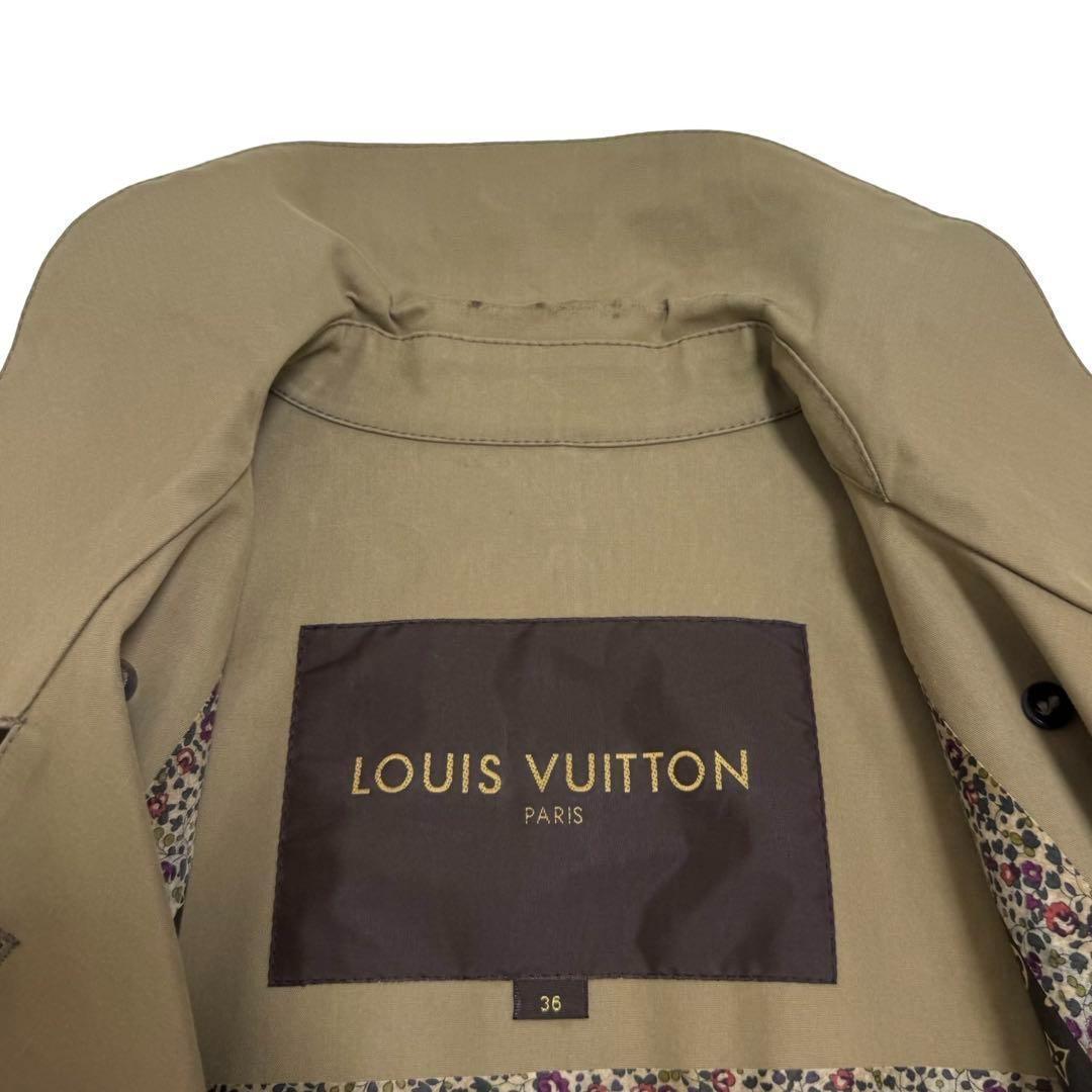 LOUIS VUITTON トレンチコート 上着 アウター ブラウン レディース
