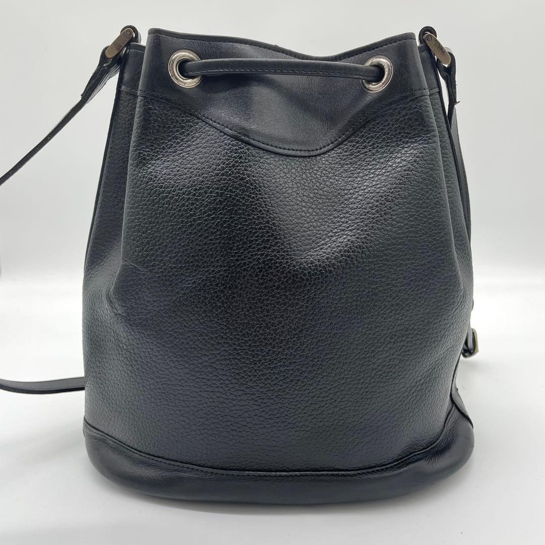 【極美品】バーバリー　ショルダーバッグ　ノバチェック　ホースロゴ　レザー　黒