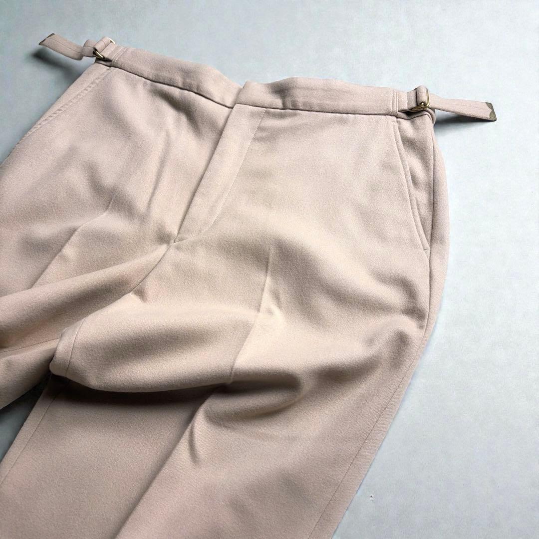オーラリー ビーバーメルトンパンツ 4 キャメル ウール スラックス A7A