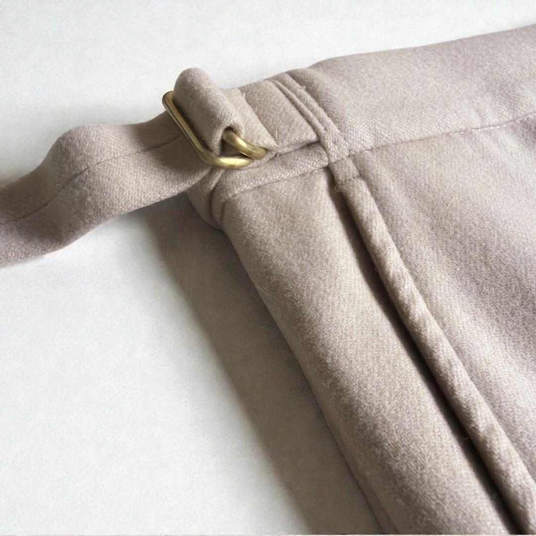 オーラリー ビーバーメルトンパンツ 4 キャメル ウール スラックス A7A