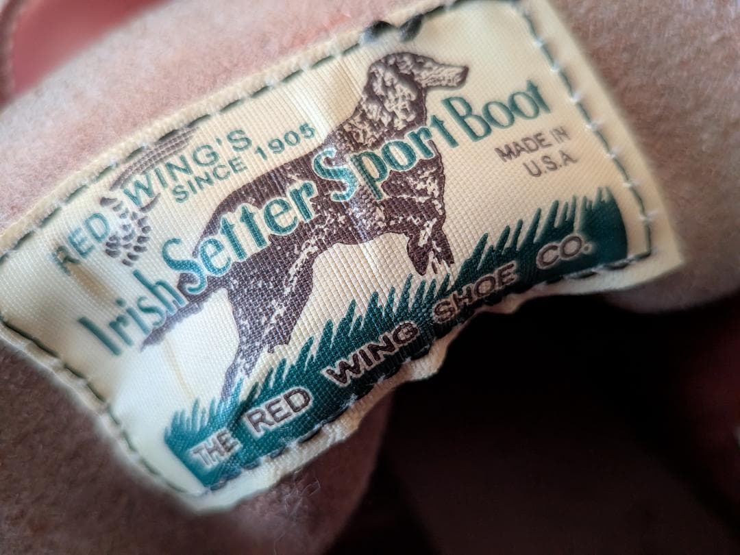 レッドウィング 四角犬タグ アイリッシュセッター ブーツ 8875 7E 25