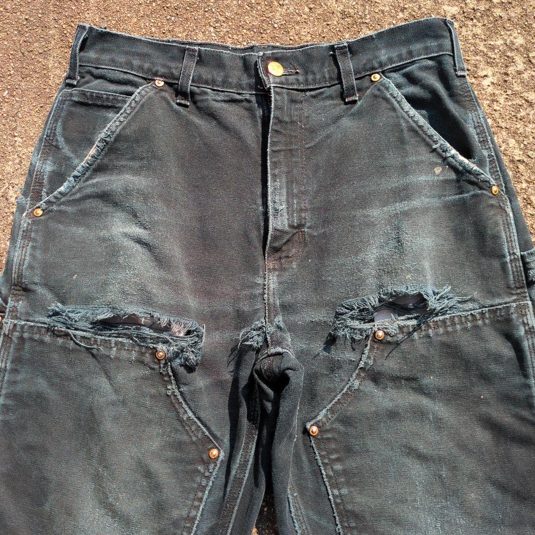 No.304　カーハート　ダブルニー　30×30 ボロ　雰囲気抜群　USA製