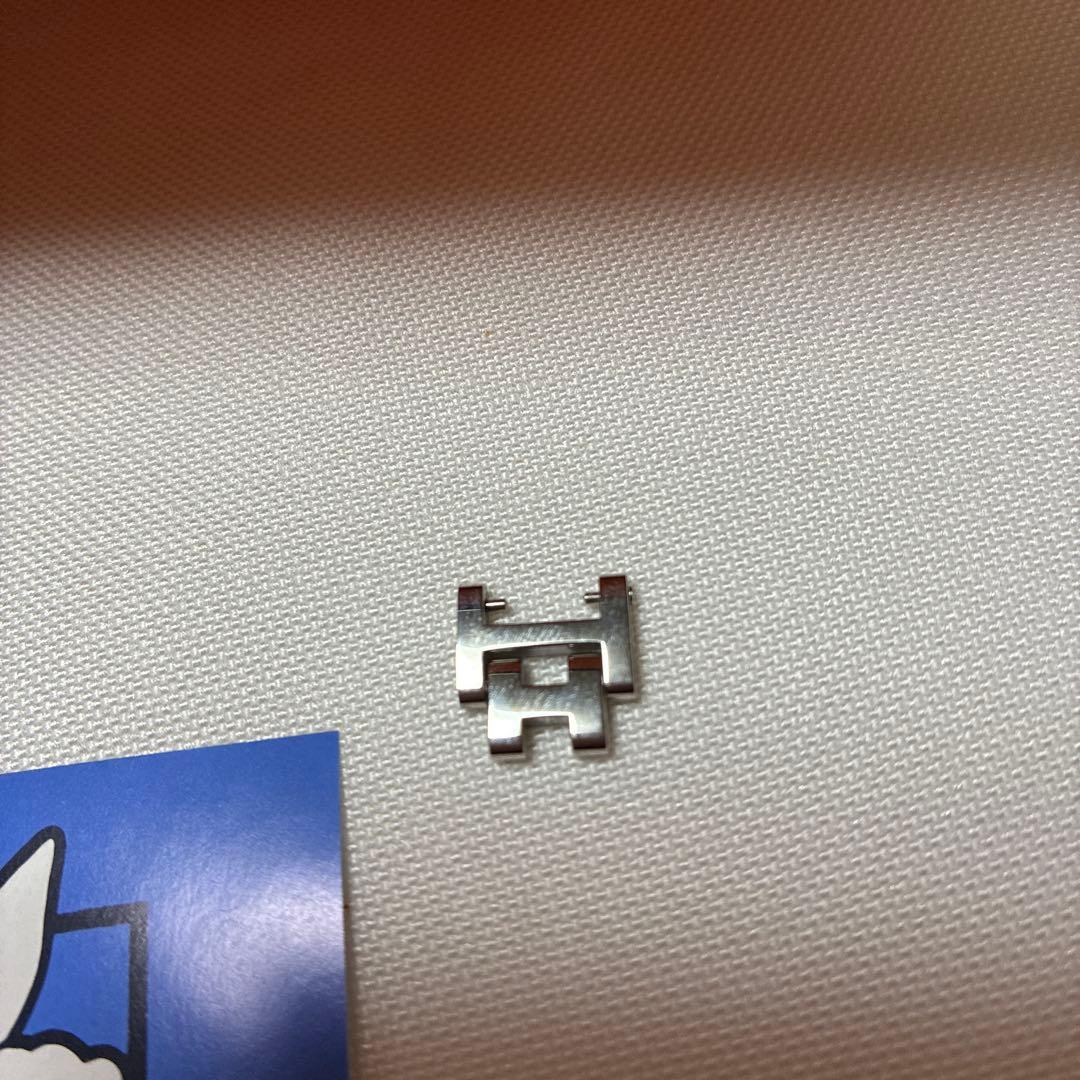 HERMES クォーツ腕時計 ピンクシェル文字盤