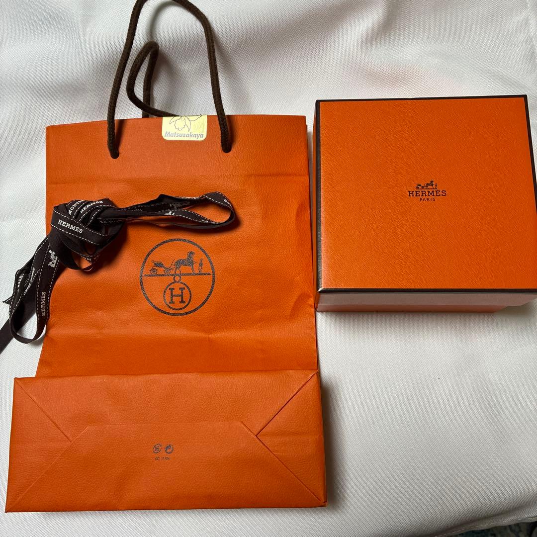 HERMES クォーツ腕時計 ピンクシェル文字盤