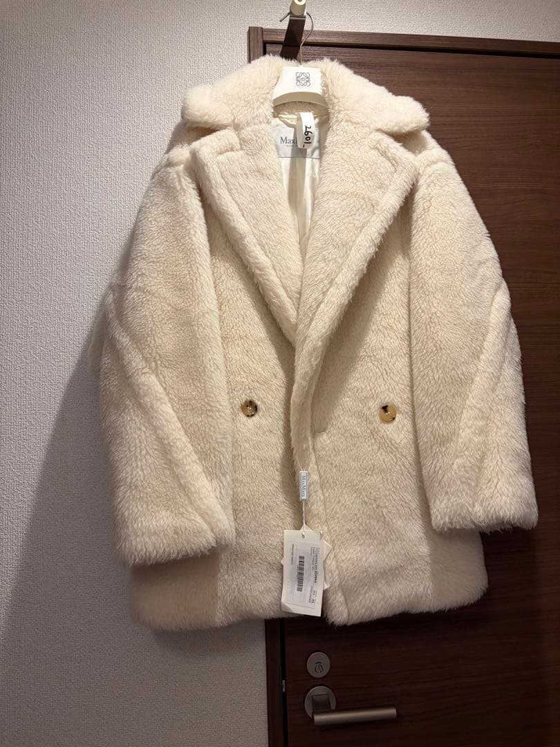 【タグ付き】Max Mara ESPERO テディ ショートコート　ホワイト