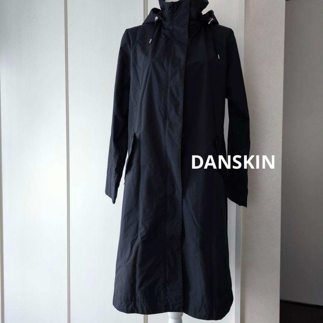 極美品　DANSKIN ダンスキン　コート　撥水　ウエア　フード取外し可能