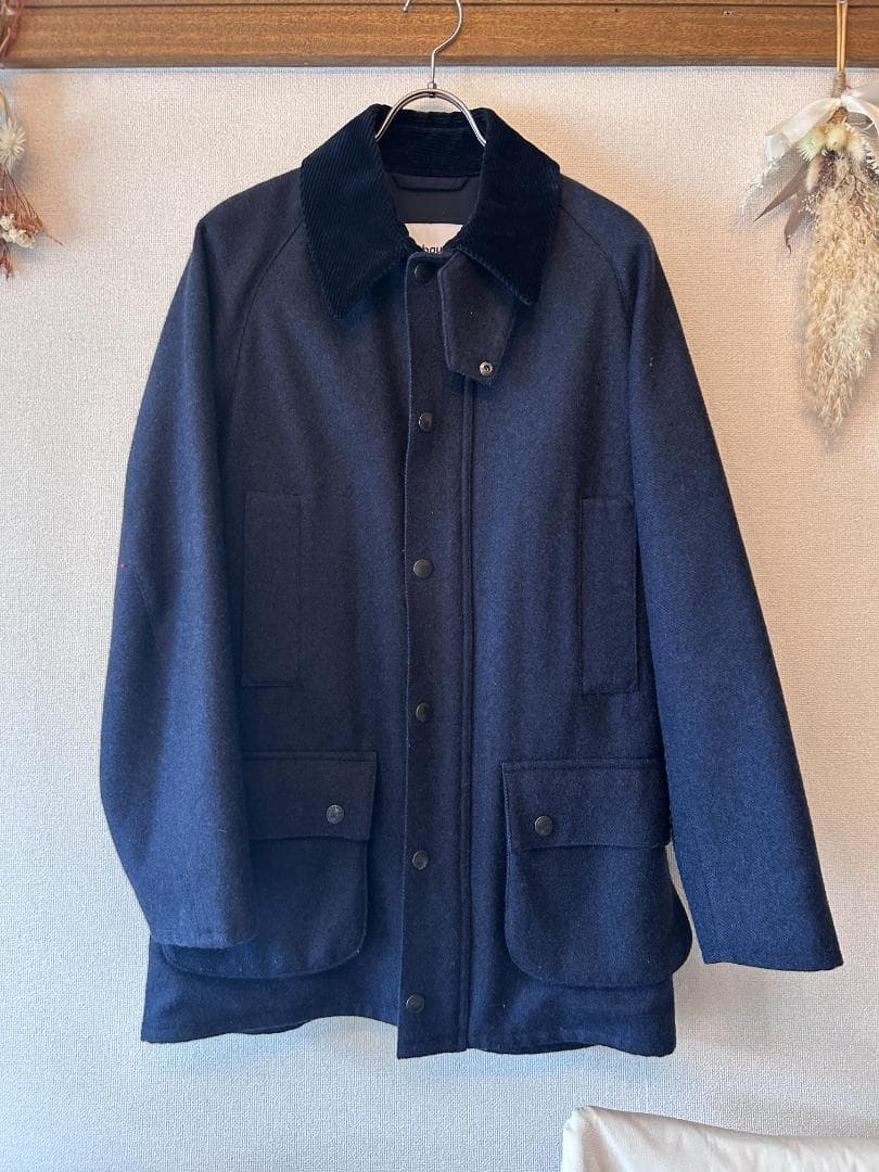 バブアー Barbour/ビューフォート ウィリアムブリス ウール NAVY38