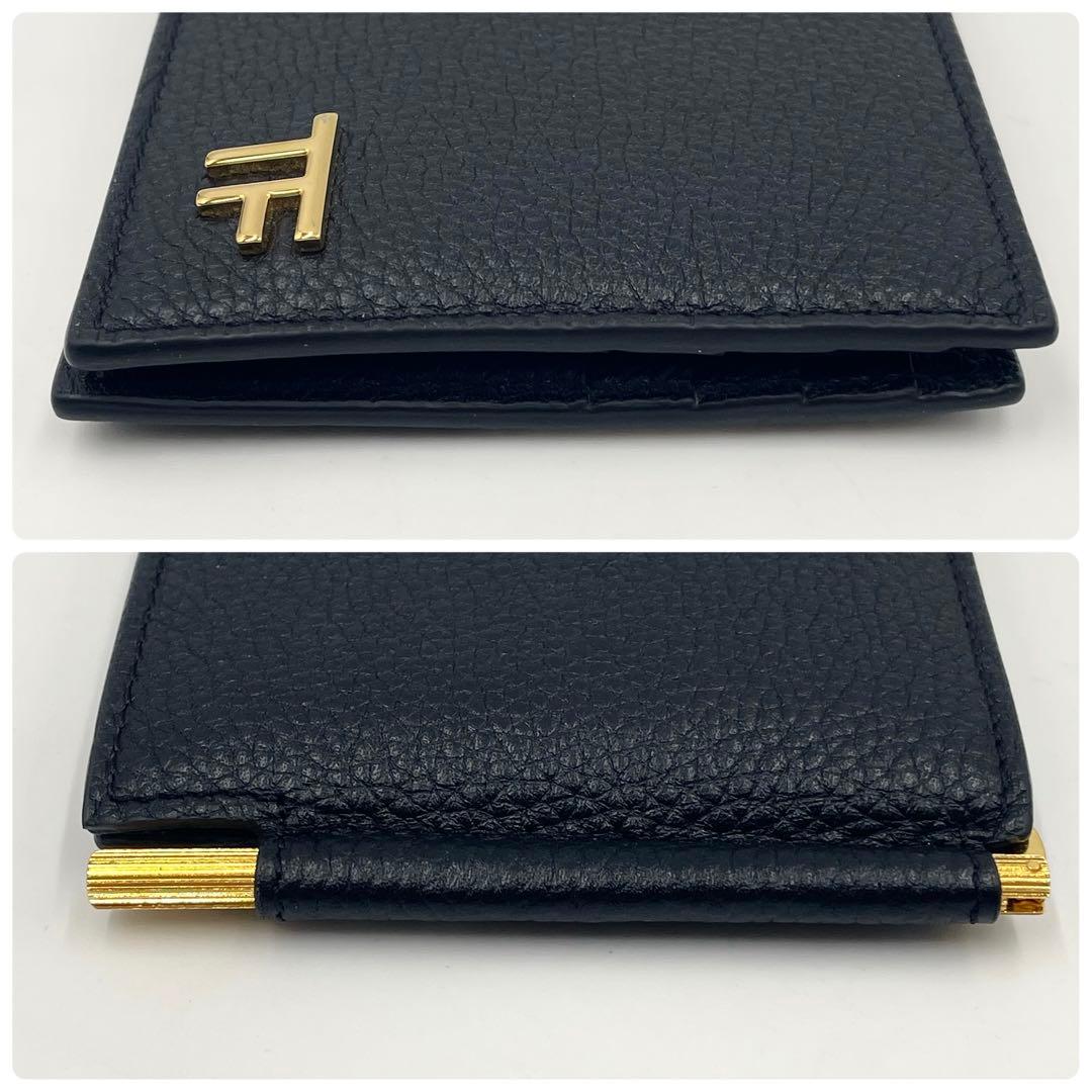 現行•未使用級✨TOM FORD トムフォード マネークリップ 折り財布TFロゴ