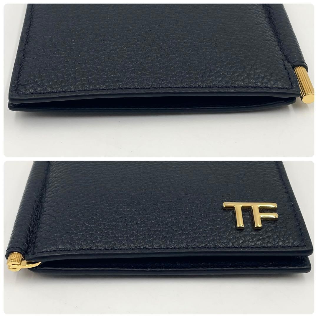 現行•未使用級✨TOM FORD トムフォード マネークリップ 折り財布TFロゴ