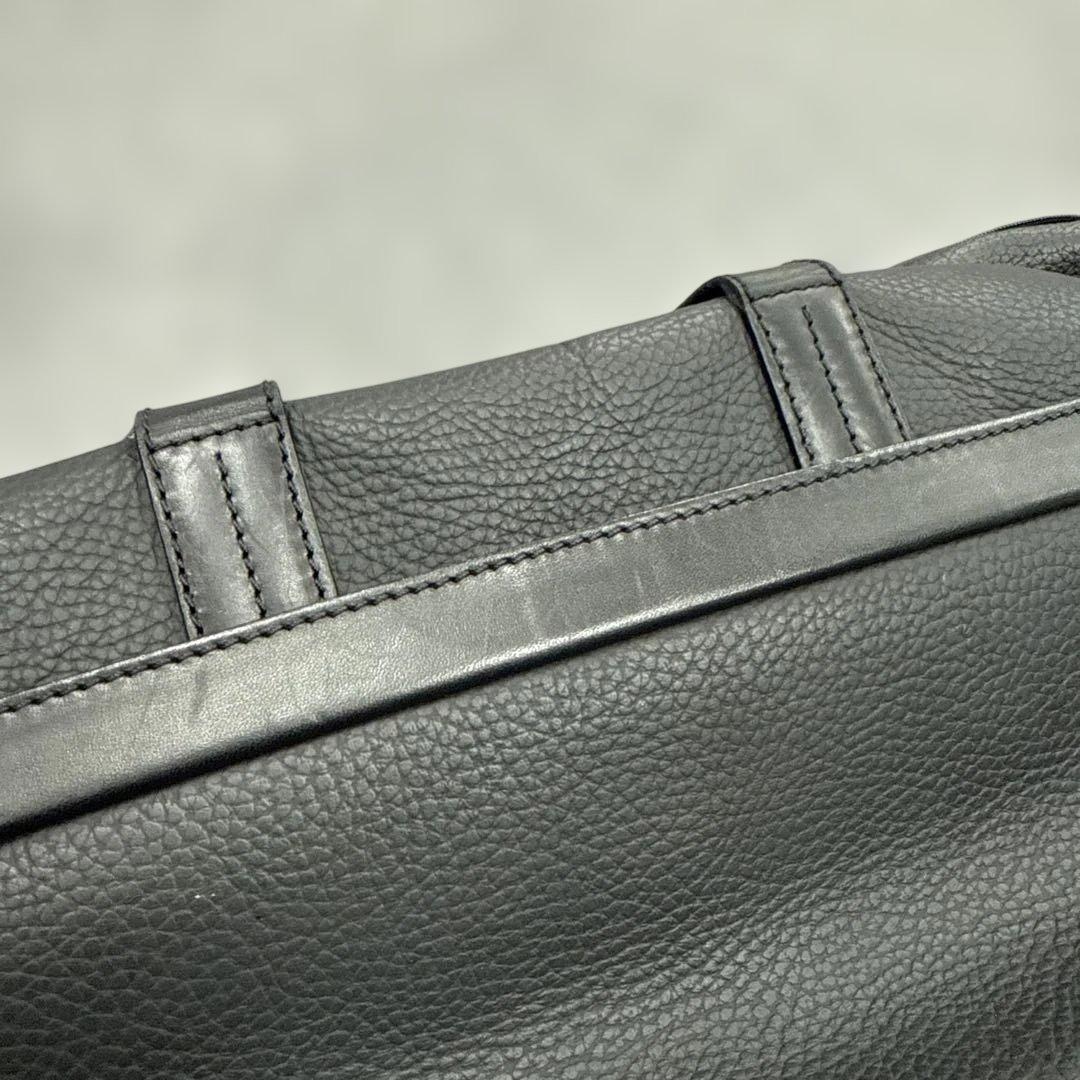 ダンヒル　アルフレッドダンヒル　ボストンバック　黒レザー　牛革　dunhill