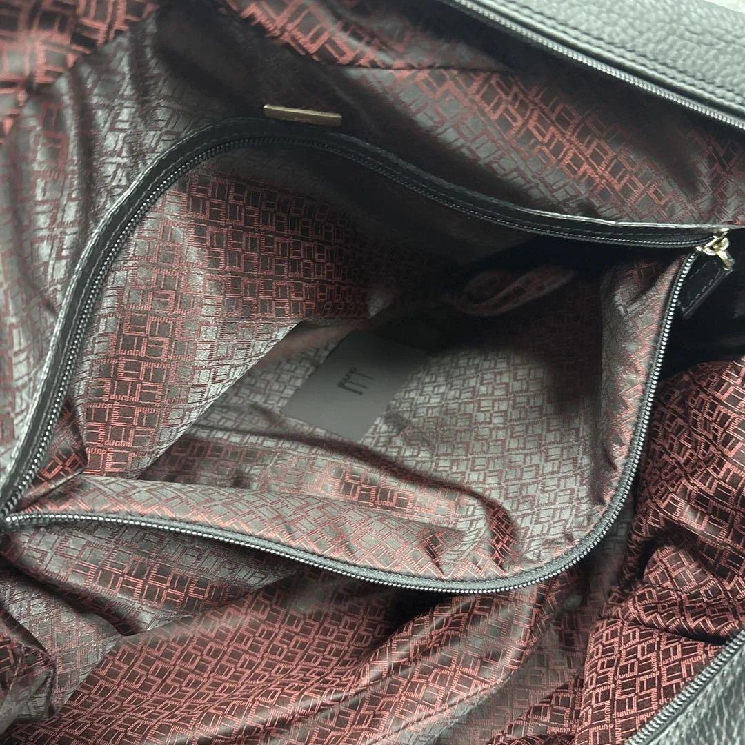 ダンヒル　アルフレッドダンヒル　ボストンバック　黒レザー　牛革　dunhill