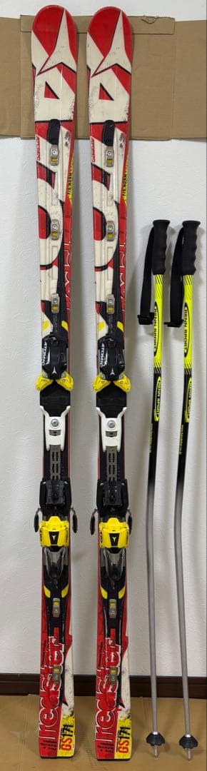 アトミックGS用スキー板&屈曲ポール R=19.5-171cm