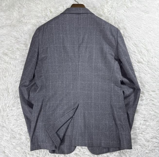 【イタリア生地】美品 スーツセレクト カノニコ スーツ ウィンドーペン AB7