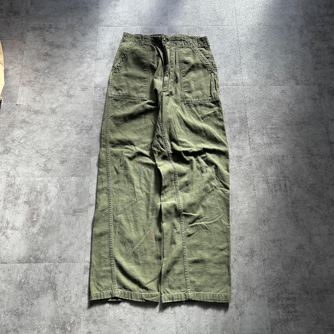 70s アメリカ軍 OG107 ベイカーパンツ 32×33
