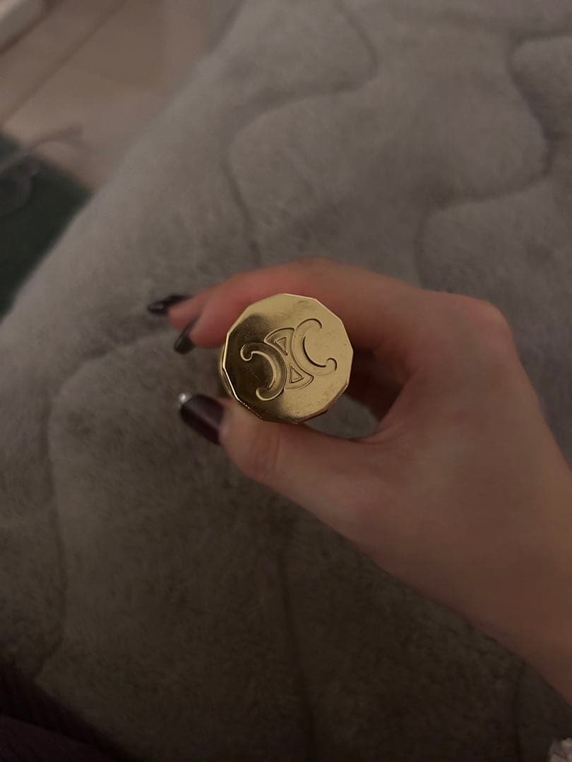 【美品】セリーヌ香水ケース　ゴールド