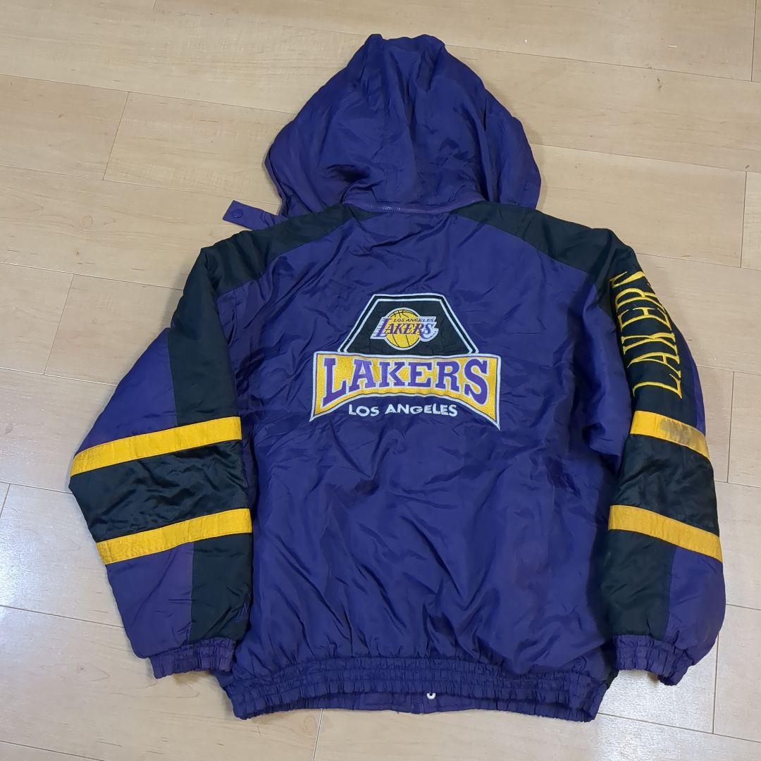 90s レイカーズ　ボンバージャケット　XL ロサンゼル　LAKERS