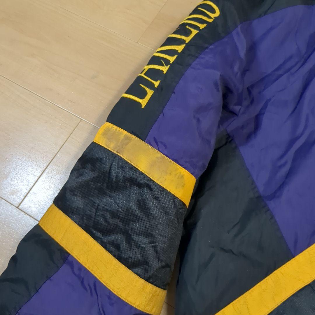 90s レイカーズ　ボンバージャケット　XL ロサンゼル　LAKERS