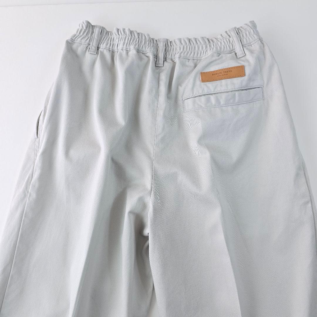 美品★パブリックトウキョウ　PUBLIC CHINOS バレルレッグイージー　M