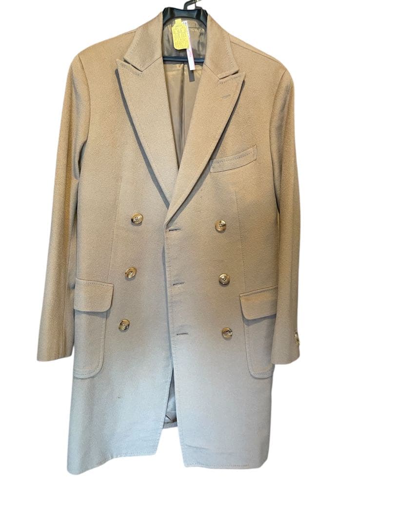 COLOMBO （エディフィス）チェスターコート カシミヤ混キャメル46