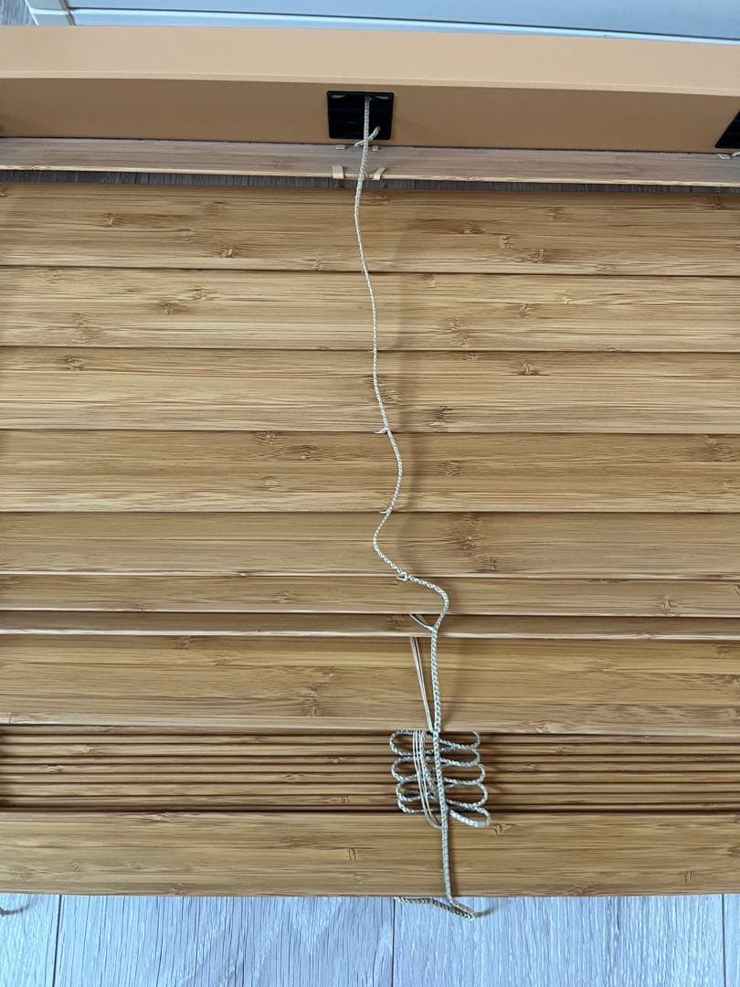 ニチベイ 竹製 ブラインド PUKC-50B コード式 2点セット