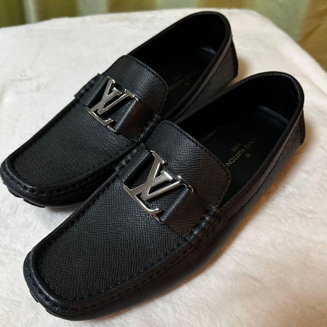 ルイ・ヴィトン ブラック ローファー 25.5cm