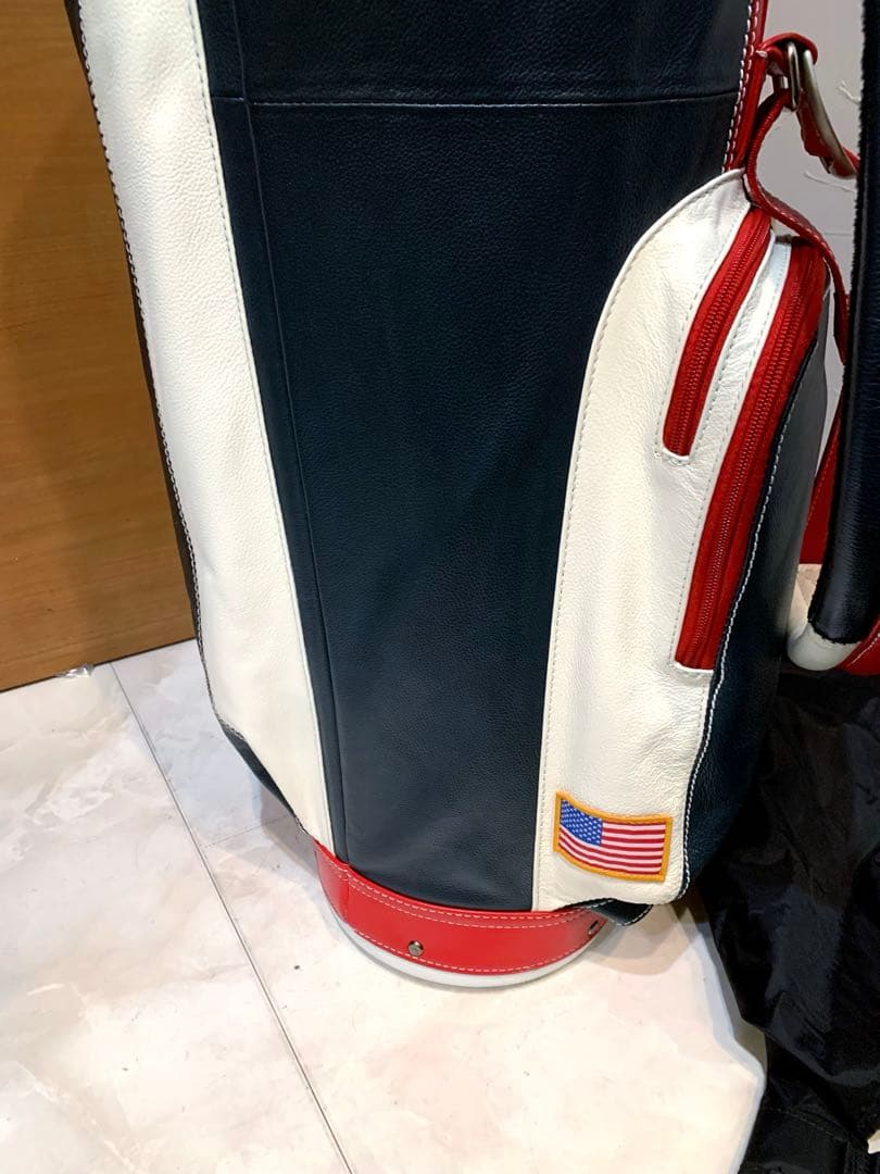 ほぼ未使用　完全完売　サンマウンテン　本革/レザー　キャディバッグ