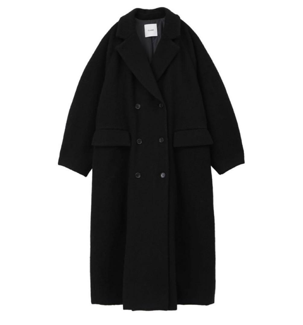 CLANE ウールロングコート　ブラック