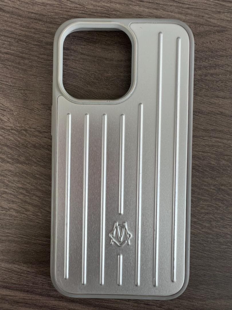 RIMOWA シルバー iPhoneケース 13pro 美品 希少
