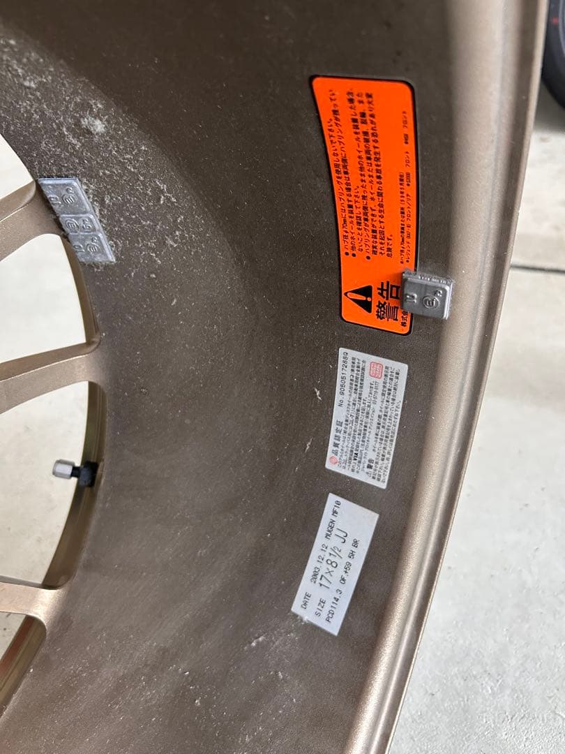 十*人様 MUGEN MF10 無限 17x8 1/2 JJ 114,3 5H