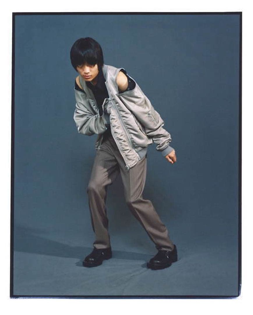 JOHN LAWRENCE SULLIVAN ブラック ジップMA-1ジャケット