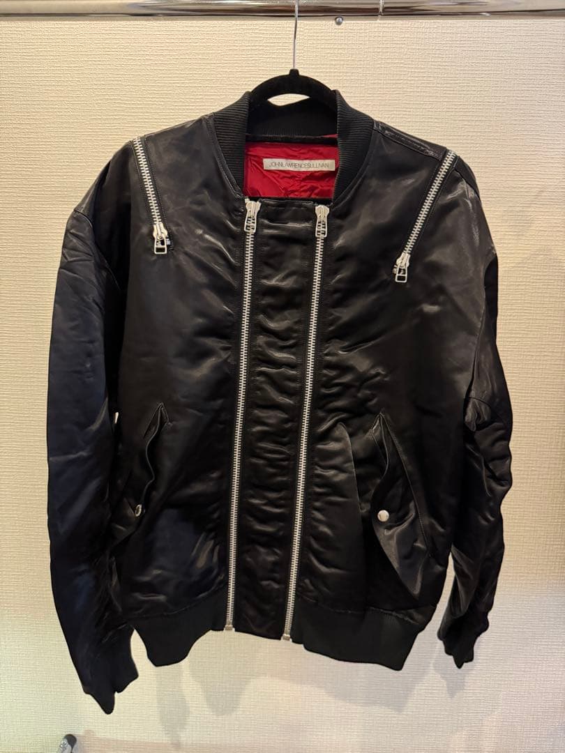 JOHN LAWRENCE SULLIVAN ブラック ジップMA-1ジャケット