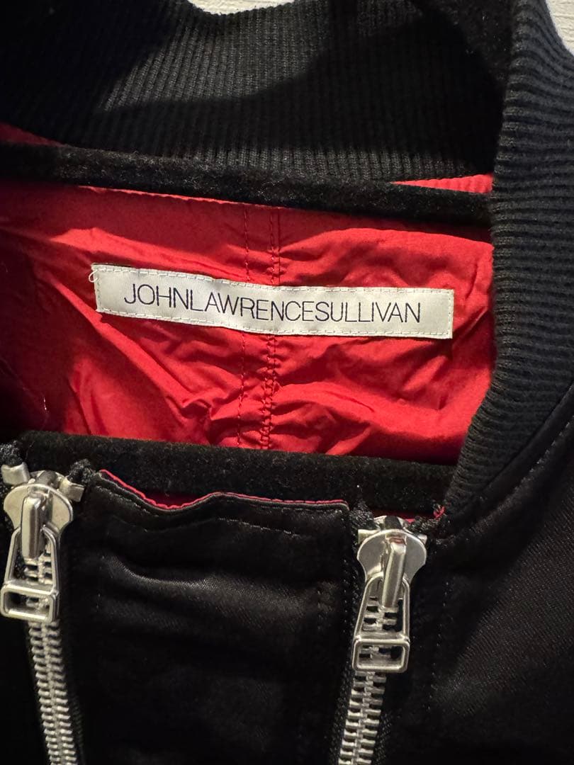 JOHN LAWRENCE SULLIVAN ブラック ジップMA-1ジャケット