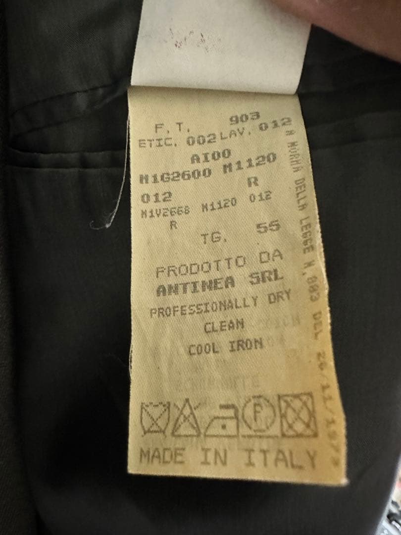 エンポリオアルマーニスーツオーダーメイド54サイズ