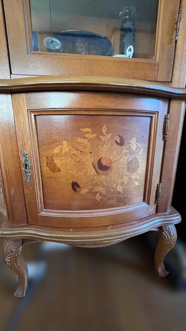 木製　ガラスキャビネット　ディスプレイケース　ショーケース　飾り棚　インテリア