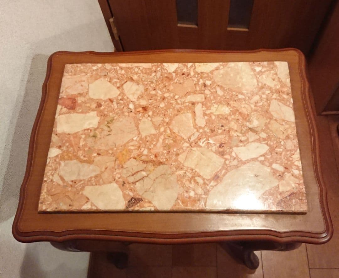 【超メルカリ市限定価格】イタリア 大理石 猫脚コンソールテーブル アンティーク