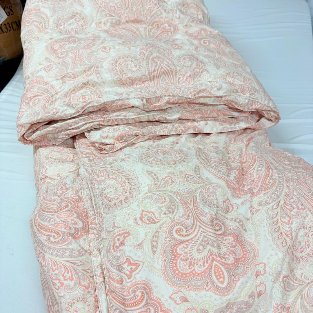 61新品開封済み　羽毛布団　シングル掛け布団　100％羽毛1.4kg　RDS認証