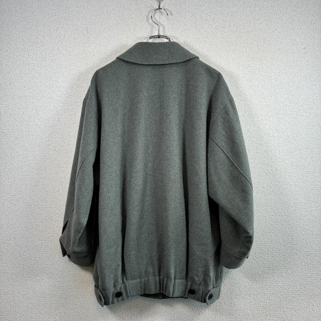 mizuiro ind（ミズイロインド）ウール混 ショートコート グレー