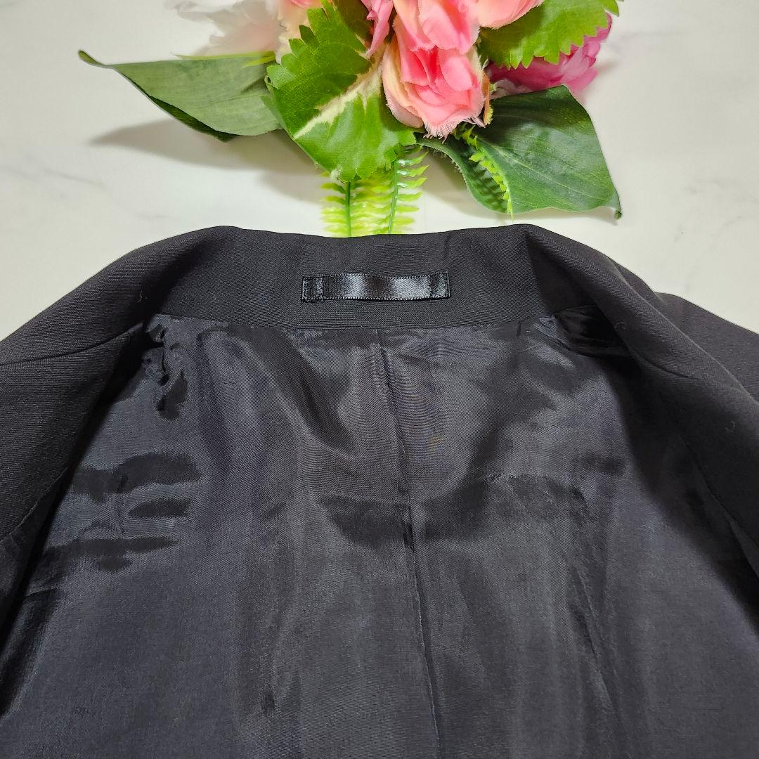 バーバリーロンドン　スカートスーツ　セットアップ　イタリア製生地　40　ブラック