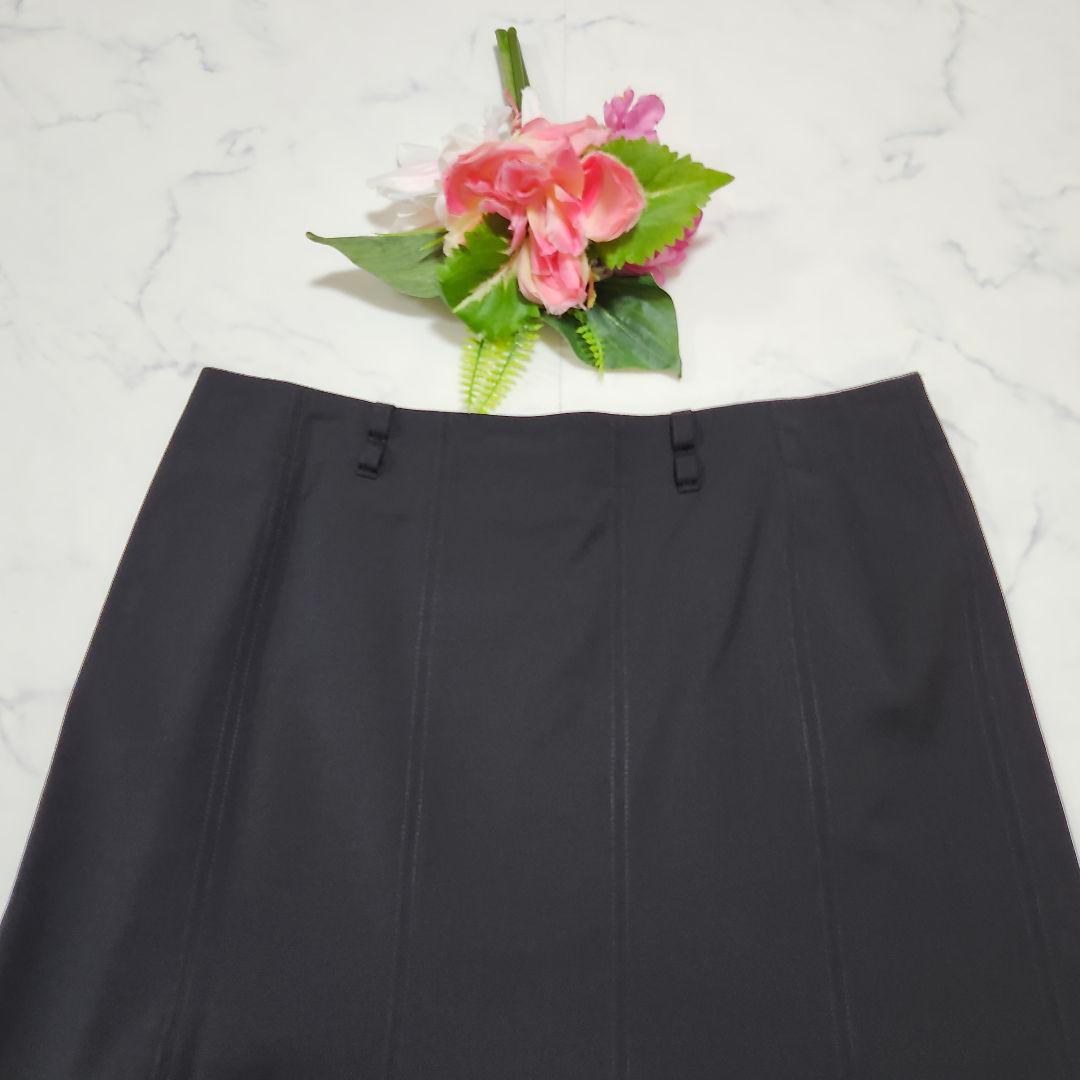 バーバリーロンドン　スカートスーツ　セットアップ　イタリア製生地　40　ブラック