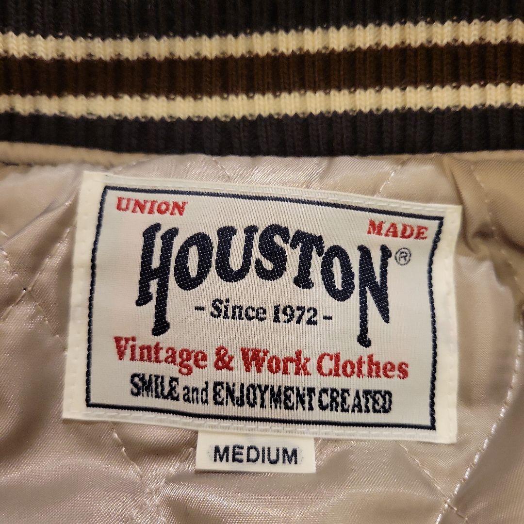 【イケおじに最適渋めスタジャン】HOUSTON ヘビーメルトスタジャン ネイビー