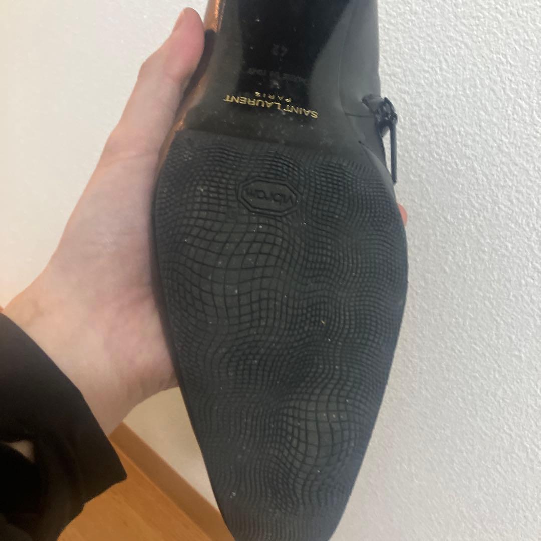 希少】SAINT LAUREN PARIS \"XIVジップヒールブーツ\"