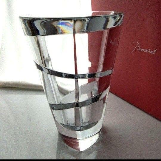 【展示品】バカラ　スコープ 大型花瓶 　フラワーベース　カレイドスコープ　箱付き