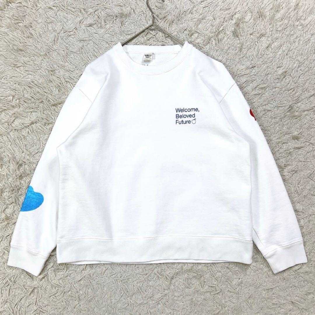 15周年記念 ロンハーマン クルーネック スウェット トレーナー S ホワイト